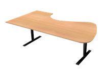 Bord El Höger 220x120cm bokfanér/svart