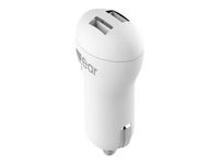 Laddare Bil GEAR 12-24V 2xUSB 2.4A 1m V