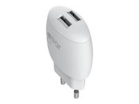 Laddare Vägg GEAR 220V 2xUSB 2.4A 1m V
