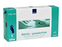 Handske nitril puderfri blå S (100)
